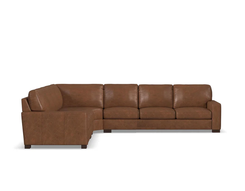 Flexsteel Endurance Stationary Leather Sectional
