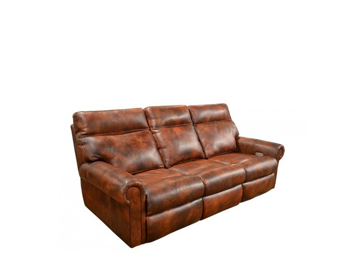 Cutler Reclining Leather Sofa or Set- Available With Power Recline | Power Tilt Headrest | Power Lumbar