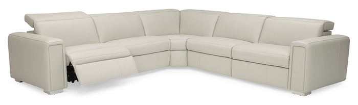 Palliser Titan Power Reclining Leather Sectional