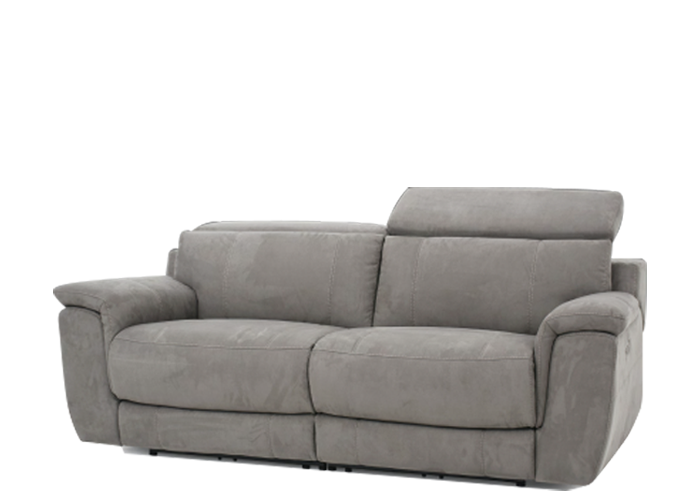 Abella Power Reclining Leather Sofa or Set With Power Headrest