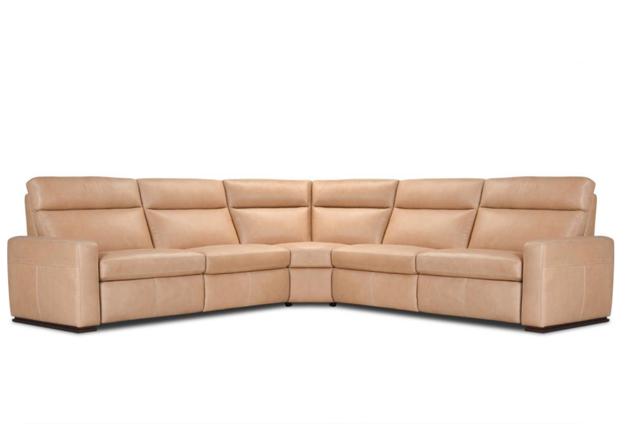 Moria Power Reclining Leather Sectional