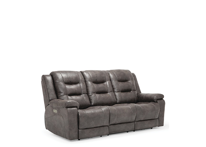 Lenna Power Reclining Leather Sofa or Set - Available With Power Tilt Headrest | Power Lumbar