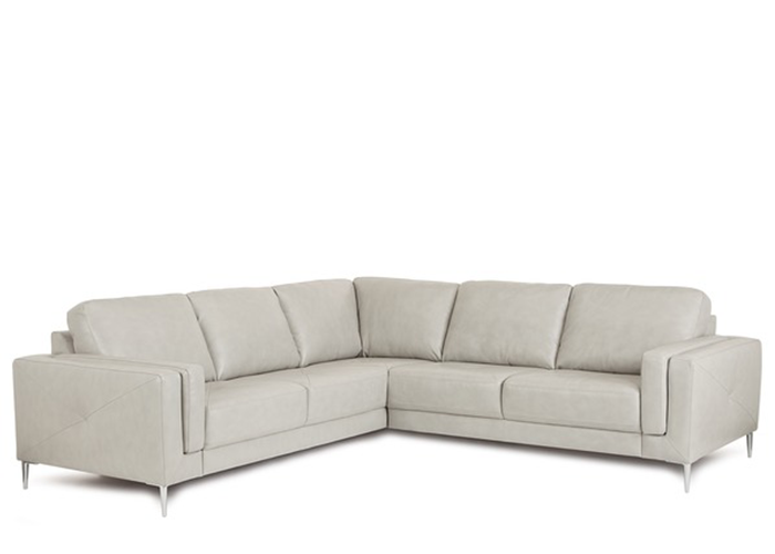 Sannelle Leather Sectional