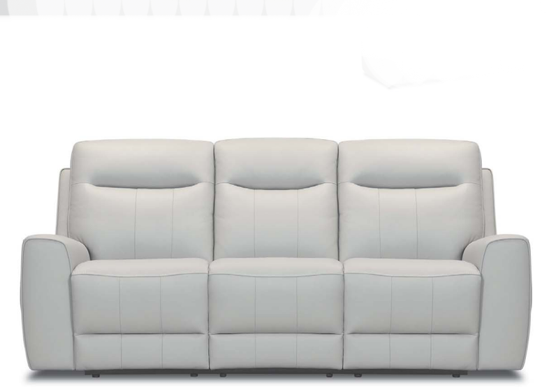 Milara Power Reclining Leather Sofa or Set With Power Headrests