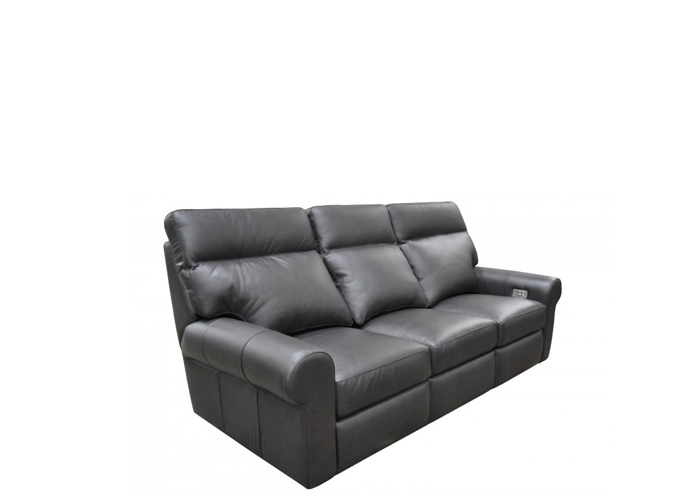 Brayla Reclining Leather Sofa or Set - Available With Power Tilt Headrest | Power Lumber