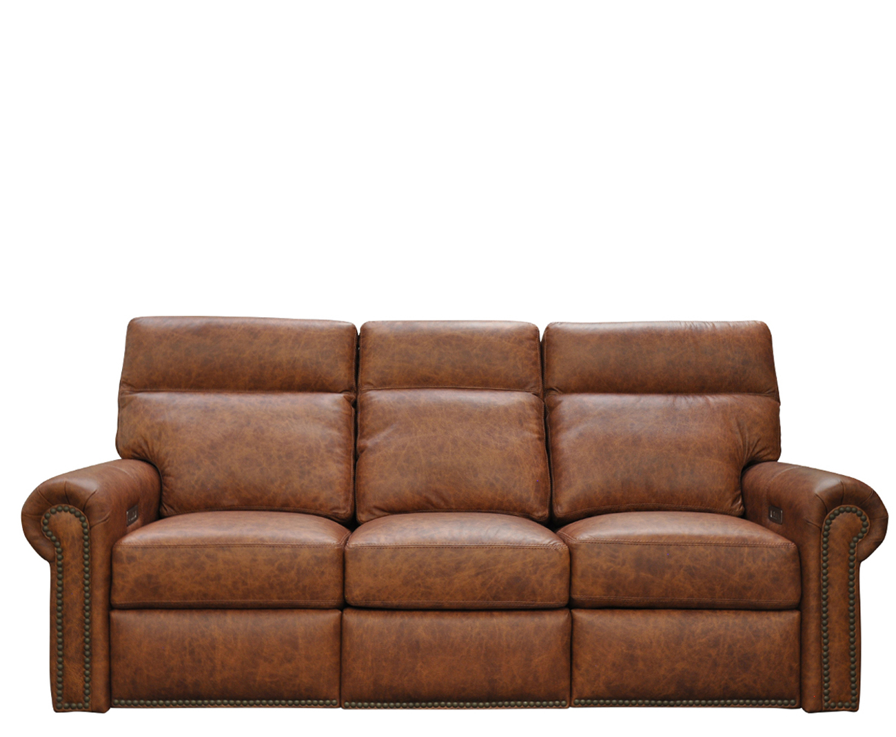 Camden Reclining Leather Sofa or Set - Available With Power Tilt Headrest | Power Lumbar