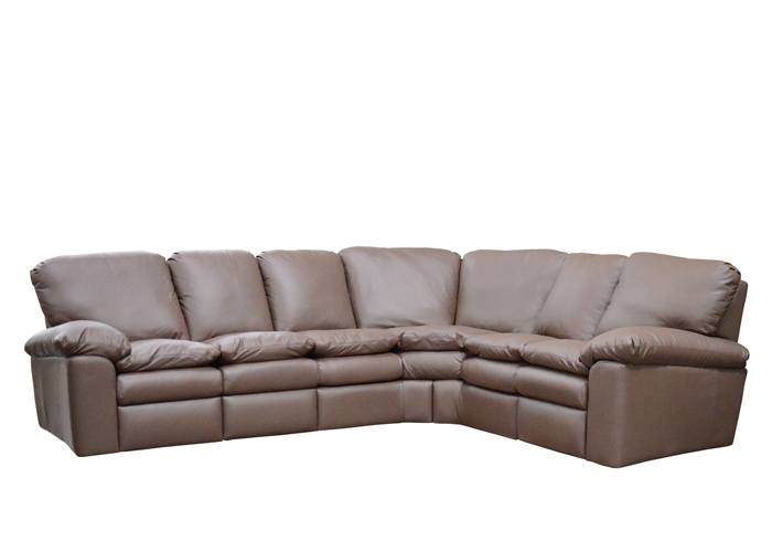 Duren Reclining Leather Sectional - Available with Power Recline