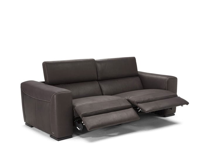 Natuzzi Editions B790 Forza Leather Sofa or Set (Option 2 - No Pleats) | Adjustable Headrest