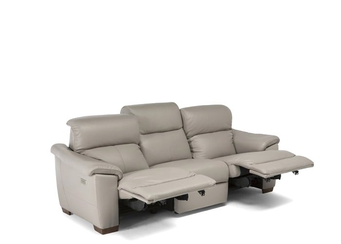 Natuzzi Editions C063 Potenza Power Reclining Leather Sofa or Set - Available With Power Tilt Headrest | Power Lumbar