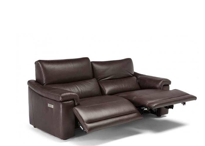Natuzzi Editions C070 Brama Power Reclining Leather Sofa or Set - Available With Power Tilt Headrest | Power Lumbar