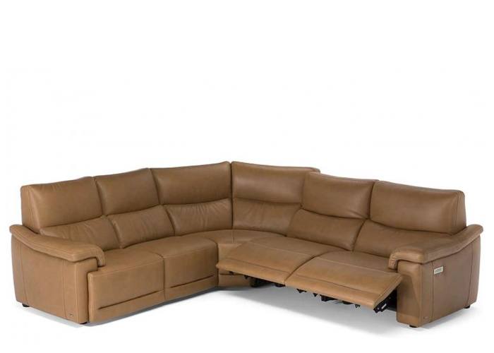 Natuzzi Editions C070 Brama Power Reclining Leather Sectional - Available With Power Tilt Headrest | Power Lumbar