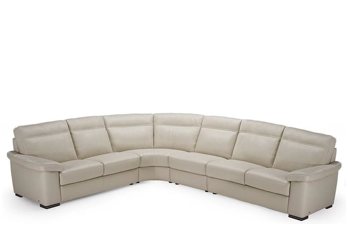 Natuzzi Editions B757 Brivido Leather Power Reclining Sectional