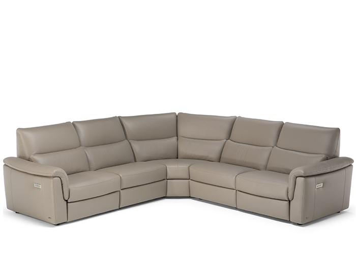 Natuzzi Editions C176 Amorevole Power Reclining Leather Sectional - Available With Power Tilt Headrest | Power Lumbar