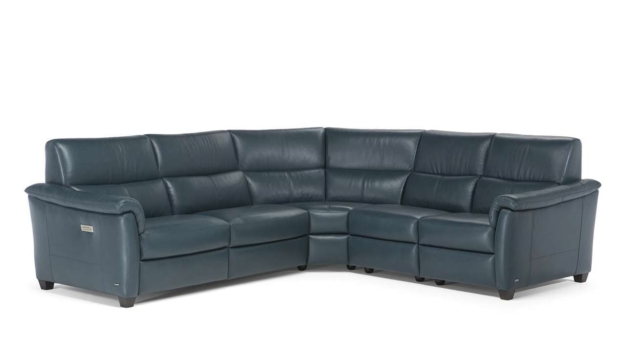 Natuzzi Editions C068 Astuzia Leather Sectional - Available With Power Tilt Headrest | Power Lumbar
