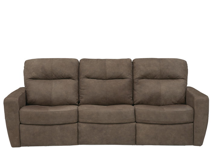 Camira Reclining Leather Sofa or Set with Power Tilt Headrest