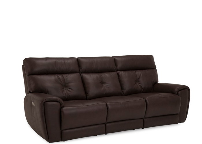 Wessa Power Reclining Leather Sofa or Set - Available With Power Tilt Headrest | Power Lumbar