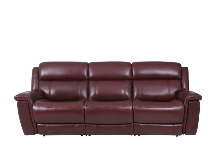 Grella Power Reclining Leather Sofa or Set With Power Tilt Headrest