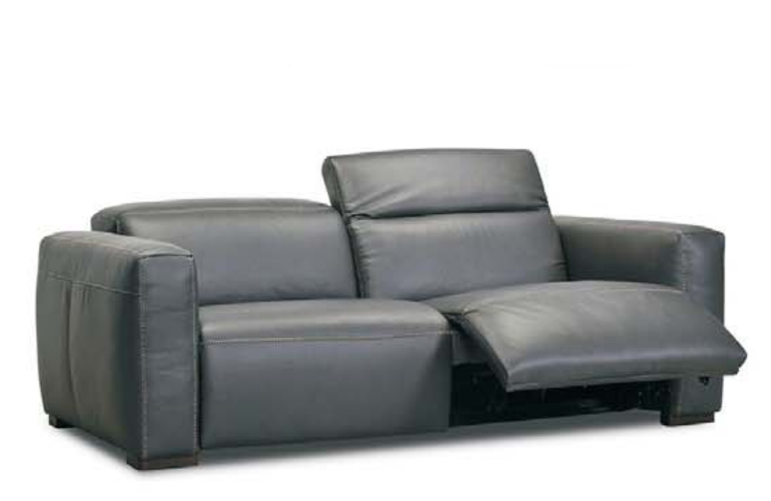 Rhea Power Reclining Leather Sofa or Set with Power Headrest