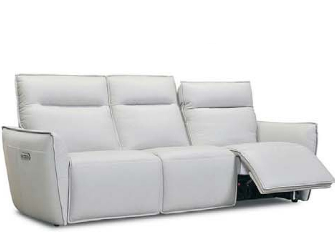 Stara Power Reclining Leather Sofa or Set With Power Tilt Headrest