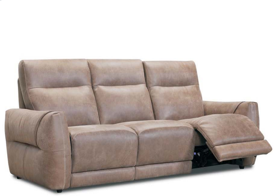 Camra Power Reclining Leather Sofa or Set With Power Headrest