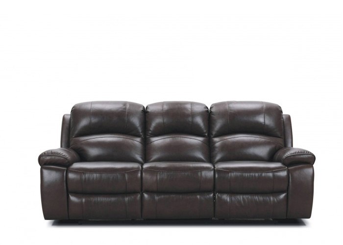 Gala Power Reclining Leather Sofa or Set with Power Tilt Headrest